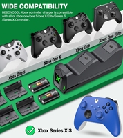 Ładowarka do pada na Xbox Seires X/Xbox Seires S z 4 szt. Bateria szybkie ładowanie stacji dokującej do konsoli Xbox One/Xbox One X/S/ELite 2